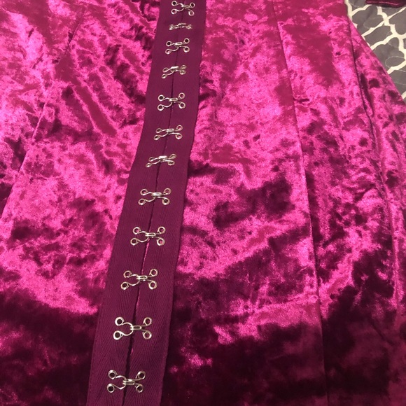 Crushed Velvet Mini Dress - Picture 3 of 8